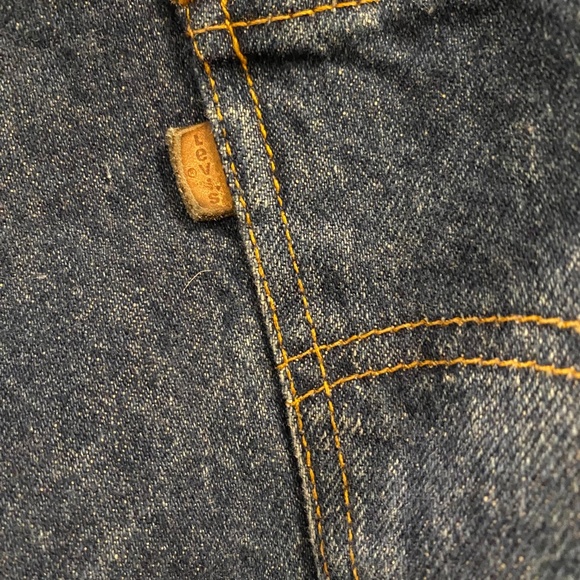 Vintage Mens Levi's 540 Jeans 42x32 Relaxed Fit Dark Blue Made in USA - Picture 7 of 10